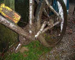 So sieht ein Mountainbike nach harter Benutzung aus!